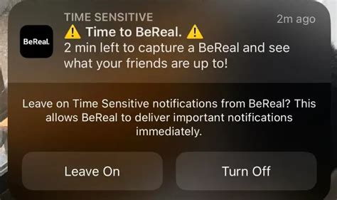 time to bereal notification|Getting every notification EXCEPT “time to bereal”